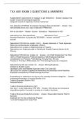 TAX 4001 EXAM 2 QUESTIONS & ANSWERS