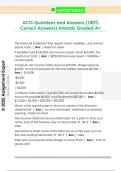 ACG Questions and Answers &lpar;100&percnt;  Correct Answers&rpar; Already Graded A&plus; 