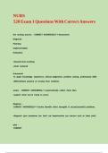 NURS 520 Exam 1 Questions With Correct Answers