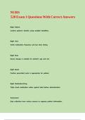 NURS 520 Exam 1 Questions With Correct Answers