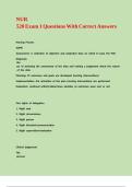 NUR 520 Exam 1 Questions With Correct Answers