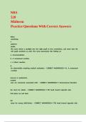 NRS 520 Midterm Practice Questions With Correct Answers 