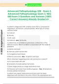 Advanced Pathophysiology 530 - Exam 3&comma;  Advanced Pathophysiology Exam 3&comma; NSG  530 Exam 3 Questions and Answers &lpar;100&percnt;  Correct Answers&rpar; Already Graded A&plus;