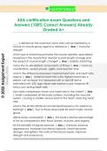 AEA certification exam Questions and  Answers &lpar;100&percnt; Correct Answers&rpar; Already  Graded A&plus;