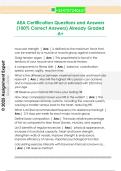 AEA Certification Questions and Answers  &lpar;100&percnt; Correct Answers&rpar; Already Graded  A&plus; 