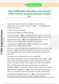 AEA Certification Questions and Answers  &lpar;100&percnt; Correct Answers&rpar; Already Graded  A&plus;