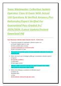 Texas Wastewater Collection System Operator Class III Exam With Actual 120 Questions & Verified Answers&comma;Plus Rationales&sol;Expert Verified For Guaranteed Pass Graded A&plus;&sol; 2025&sol;2026 &sol;Latest Update&sol;Instant Download Pdf