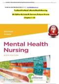 COMPLETE TEST BANK&colon; For Mental Health Nursing Sixth Edition by Robynn Gorman&comma; Linda M&period;&semi; AnwarQuestions And Answers Graded A&plus;