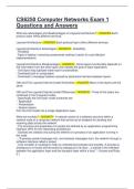CS6250 Computer Networks Exam 1 Questions and Answers&period;