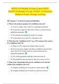MATH 110 Module 6 Exam &lpar;Latest-2024&rpar; &vert;  MATH110 Module 6 Exam &vert; MATH 110 Statistics  Module 6 Exam &vert; Portage Learning 
