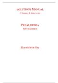 Prealgebra &lpar;9th Edition&rpar; &ndash; Elayn Martin-Gay &ndash; Complete Solutions Manual by C&period; Trimble & Associates