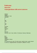 Endoscopy interview exam questions with correct answers&period;