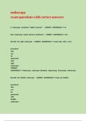 endoscopy exam questions with correct answers