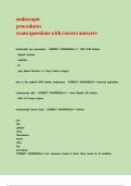 endoscopic procedures exam questions with correct answers