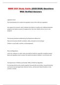 RNRF DCF Study Guide &lpar;2025&sol;2026&rpar; Questions With Verified Answers