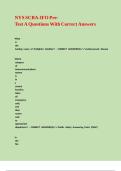 NYS SCBA-IFO Pre-Test A Questions With Correct Answers&period;