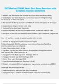 EMT Medical FISDAP Study Test &ndash; Exam Questions with Complete Solutions &lpar;2025&sol;2026&rpar;