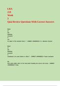LRA 219 Week 3 Quiz Review Questions With Correct Answers&period;