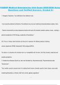 FISDAP Medical Emergencies Unit Exam &lpar;2025&sol;2026&rpar; &ndash; Actual Questions and Verified Answers&comma; Graded A&plus;