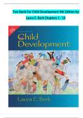 Child Development&comma; 9th Edition &ndash; Laura E&period; Berk &vert; Complete Test Bank &lpar;Chapters 1&ndash;15&rpar;