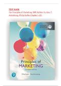 Test Bank For Principles of Marketing&comma; 18th Edition by Gary T&period; Armstrong&comma; Philip Kotler Chapter 1-20&period;