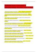  NUR2063 Exam 2 Essentials of Pathophysiology Questions And Answers  