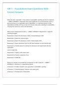 GRI 1 &ndash; Foundations Exam Questions With Correct Answers