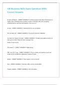 GRI Business Skills Exam Questions With Correct Answers&period;