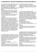 31 Hypertension &ndash; Brunner Test Questions and Answers Rated A