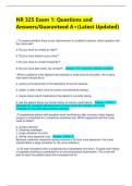 NR 325 Exam 1&colon; Questions and Answers&sol;Guaranteed A&plus;&lpar;Latest Updated&rpar;