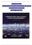 Operations and supply chain management 16th edition