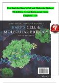 Test Bank for Karp&rsquo;s Cell and Molecular Biology&comma; 9th Edition &ndash; Gerald Karp&comma; Janet Iwasa&comma; Wallace Marshall &lpar;ISBN&colon; 978-1119598244&rpar; &vert; Latest Update 2025&sol;2026