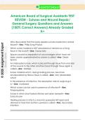 American Board of Surgical Assistants TEST  REVIEW - Sutures and Wound Repair&sol;  General Surgery Questions and Answers  &lpar;100&percnt; Correct Answers&rpar; Already Graded  A&plus;