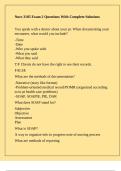 Nurs 3105 Exam 2 Questions With Complete Solutions
