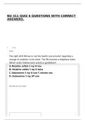 NU 311 QUIZ 6 QUESTIONS WITH CORRECT ANSWERS&period;