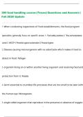  360 food handling Exams Compilation 2025&sol;2026