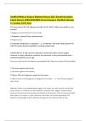 Certified Medical-Surgical Registered Nurse 2025 Sample Questions &lpar;Latest Version 2025&vert;2026&rpar; With Correct Answers &vert;Verified &vert;Already A&plus; Graded &lpar;100&percnt; Pass&rpar;