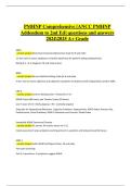 PMHNP Comprehensive Exam &ndash; Verified Questions and Complete Solutions &lpar;A&plus; Graded&comma; 2024&sol;2025&rpar;