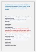 Wgu D362 Corporate Finance section1 Exam 2025&sol;2026Actual  Complete Real  Exam Questions & Correct Answers  &lpar;Verified  Answers&rpar; &vert;  Already Graded A&plus; &vert; Newest Exams &vert; Just  Realesed&excl;&excl; 