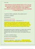 NUR 355 FINAL EXAM NEWEST 2025 ACTUAL EXAM  TEST BANK&vert; NUR355 MEDSURG FINAL EXAM WITH  400 REAL EXAM QUESTIONS AND CORRECT  DETAILED ANSWERS &lpar;VERIFIED ANSWERS&rpar; GRADED  A&plus; &lpar;MOST RECENT&excl;&excl;&rpar; 