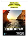 Solutions Manual for Foundations of Earth Science&comma; 8th Edition by Lutgens&comma; Tarbuck & Tasa &lpar;Chs&period; 1&ndash;16&rpar; &lbrack;2025&sol;2026&rsqb;
