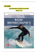 TEST BANK   Basic Biomechanics 9th Edition by Susan Hall  chapter 1 to 15  