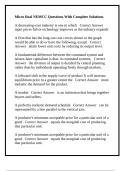 Micro final NEMCC Questions With Complete Solutions