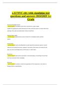 S-13 NYC Citywide Standpipe Test &ndash; Verified Questions and Correct Answers &lpar;A&plus; Graded&comma; 2024&sol;2025&rpar;