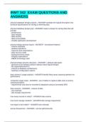 INMT 342  EXAM QUESTIONS AND ANSWERS