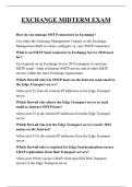 EXCHANGE MIDTERM EXAM QUESTIONS AND ANSWERS 2025