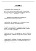 LFTI TEST QUESTIONS AND ANSWERS 2025