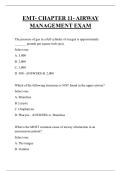 EMT- CHAPTER 11- AIRWAY MANAGEMENT EXAM QUESTIONS AND ANSWERS 2025