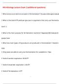 BUNDLE FOR  Microbiology Exams Q&A with Verified Solutions 2025&sol;2026 