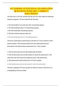 NZ NURSING STATE FINAL EXAMINATION QUESTIONS WITH 100&percnt; CORRECT SOLUTIONS